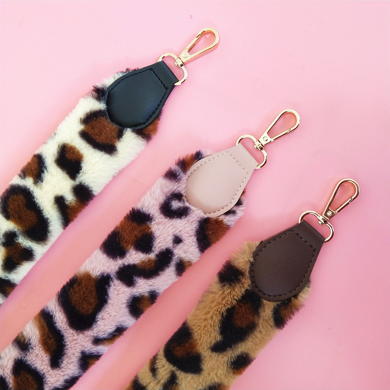 Plush Solid Color Bag Strap display picture 3