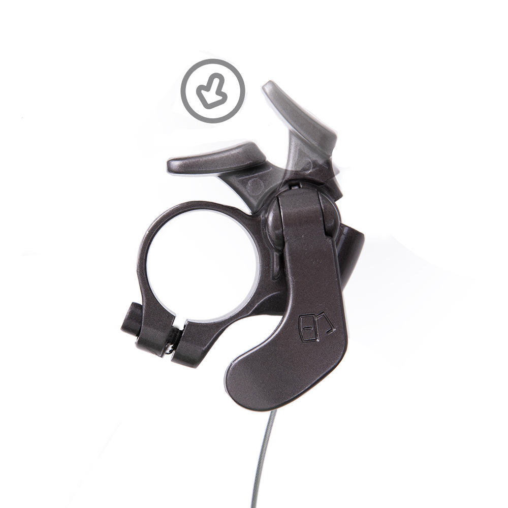 Controlador de línea de horquilla delantera de bicicleta de montaña, interruptor de control manual de horquilla delantera, amortiguador, control de hombro de horquilla delantera, interruptor de bloqueo de control de línea cambiado