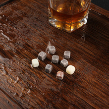 廠家批發紅酒威士忌石大理石灰色冰酒石冰粒天然降溫石頭冰塊