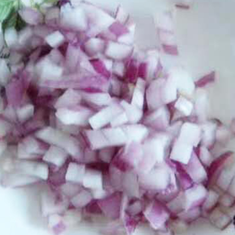 现货供应 去皮保鲜洋葱丁 圆头红洋葱 速冻冷冻山东红洋葱丁|ms