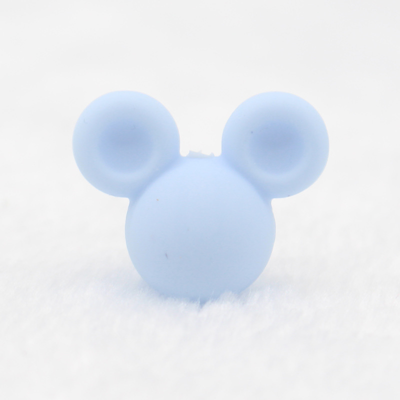INS bebé de silicona mordedor bebé Mickey cabeza accesorios mordedor Amazon nuevo mordedor