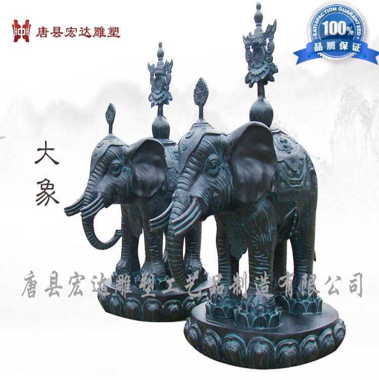 厂家直销商场招财铜雕大象一对铜大象价格实在 动物雕塑生产厂家