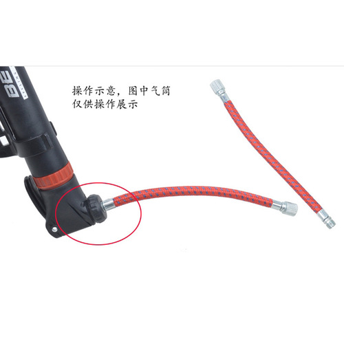 Self-balancing bike, mountain road bicycle pump hose, high-pressure inflatable hose, pump extension mouth, cross-border