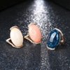 Fashionable jewelry, stone inlay, crystal, zirconium, ring with stone, accessory, European style, city style, wholesale