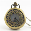 Alice sleepwalking Wonderland retro pocket watch Alice and rabbit anime pocket watch women's cartoon flip hollow