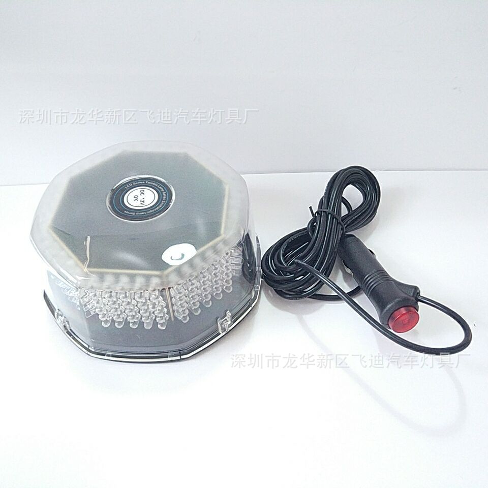 12V bread light ceiling flash light 240LED roof light engineering car light octagonal ceiling light strobe light 01020