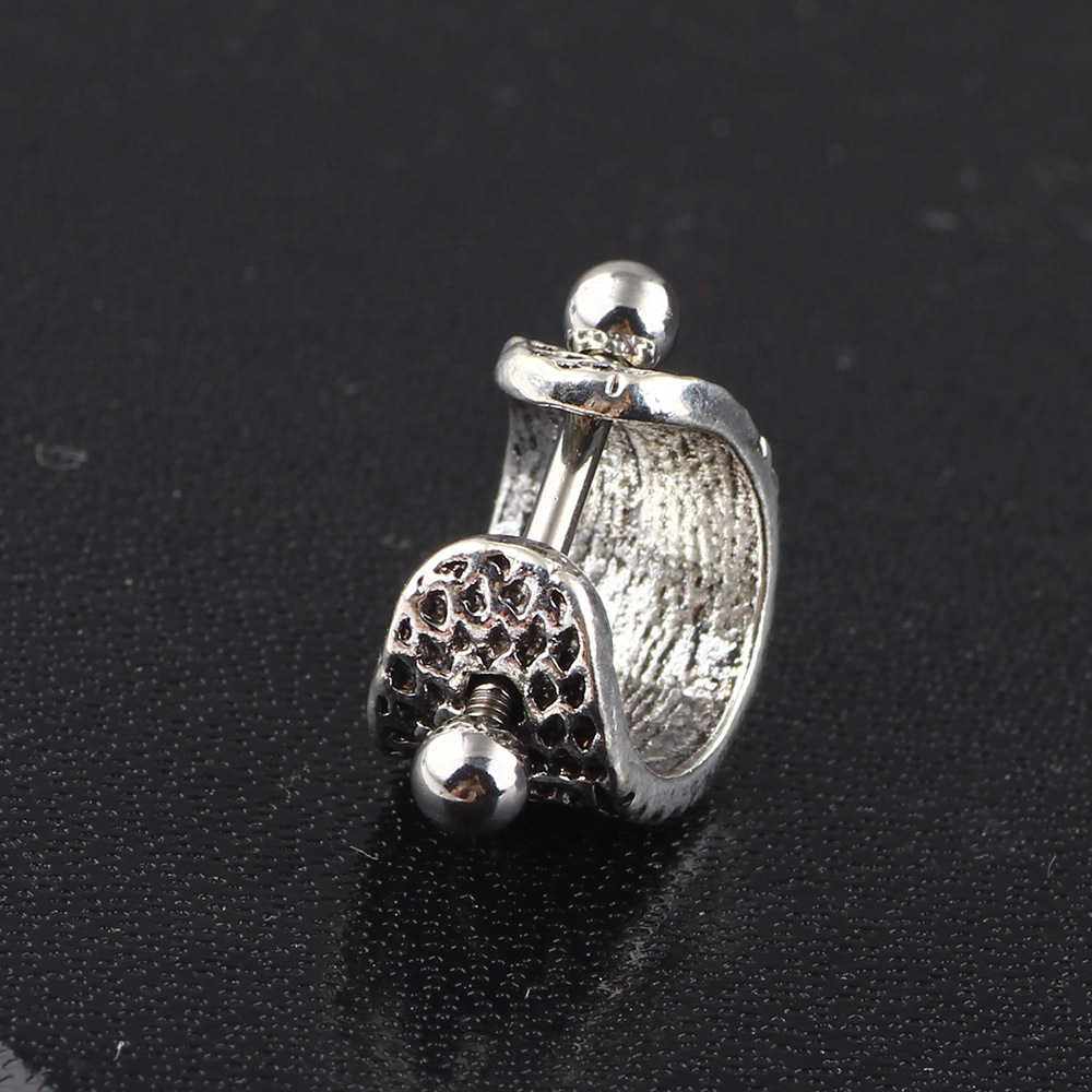 Pointed titanium steel lip stud product view
