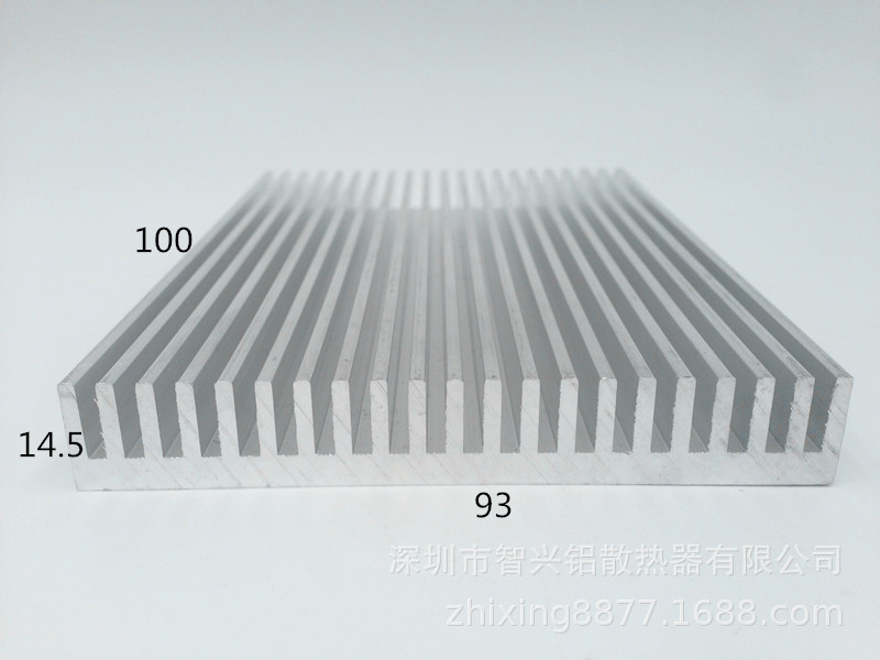 矮齿密齿型电源铝合金型材散热片 高效散热片 散热块93*14.5-130