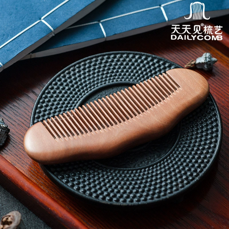 Повседневный гребень из натурального дерева Peachwood Comb, Sandalwood, Peachwood Comb, гравировка, источник, фабрика