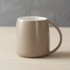 Egg-shaped light brown matte