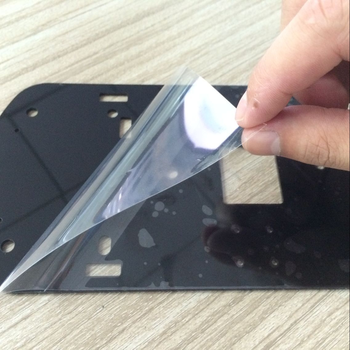 PE静电保护膜 亚克力镜片 塑胶控制面板防刮贴膜 模切加工
