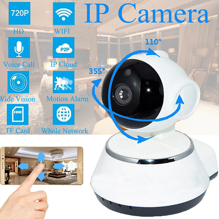 720P Wireless camera wifi network mobile phone Long-range outdoor high definition night vision household indoor Monitor suit