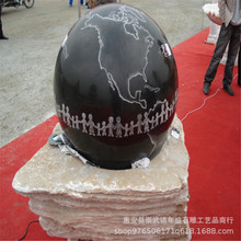 厂家供应中国黑风水球欧式喷泉 批发石雕转运球庭院别墅雕塑摆件