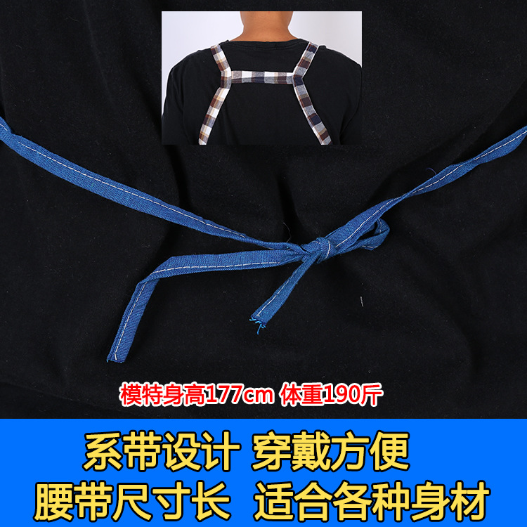 Adult Pure Cotton Sleeveless Cover-up Korean Style Fashion Stain-Proof Cartoon Cute Housework Work Women's Kitchen Apron Reverse Dress