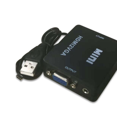 厂家直销HDMI转VGA视频转换器 高清hdmi to vga转换器 HDMI2VGA