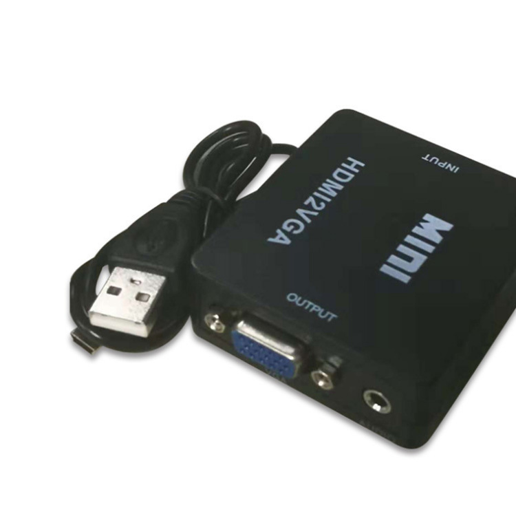 厂家直销HDMI转VGA视频转换器 高清hdmi to vga转换器 HDMI2VGA