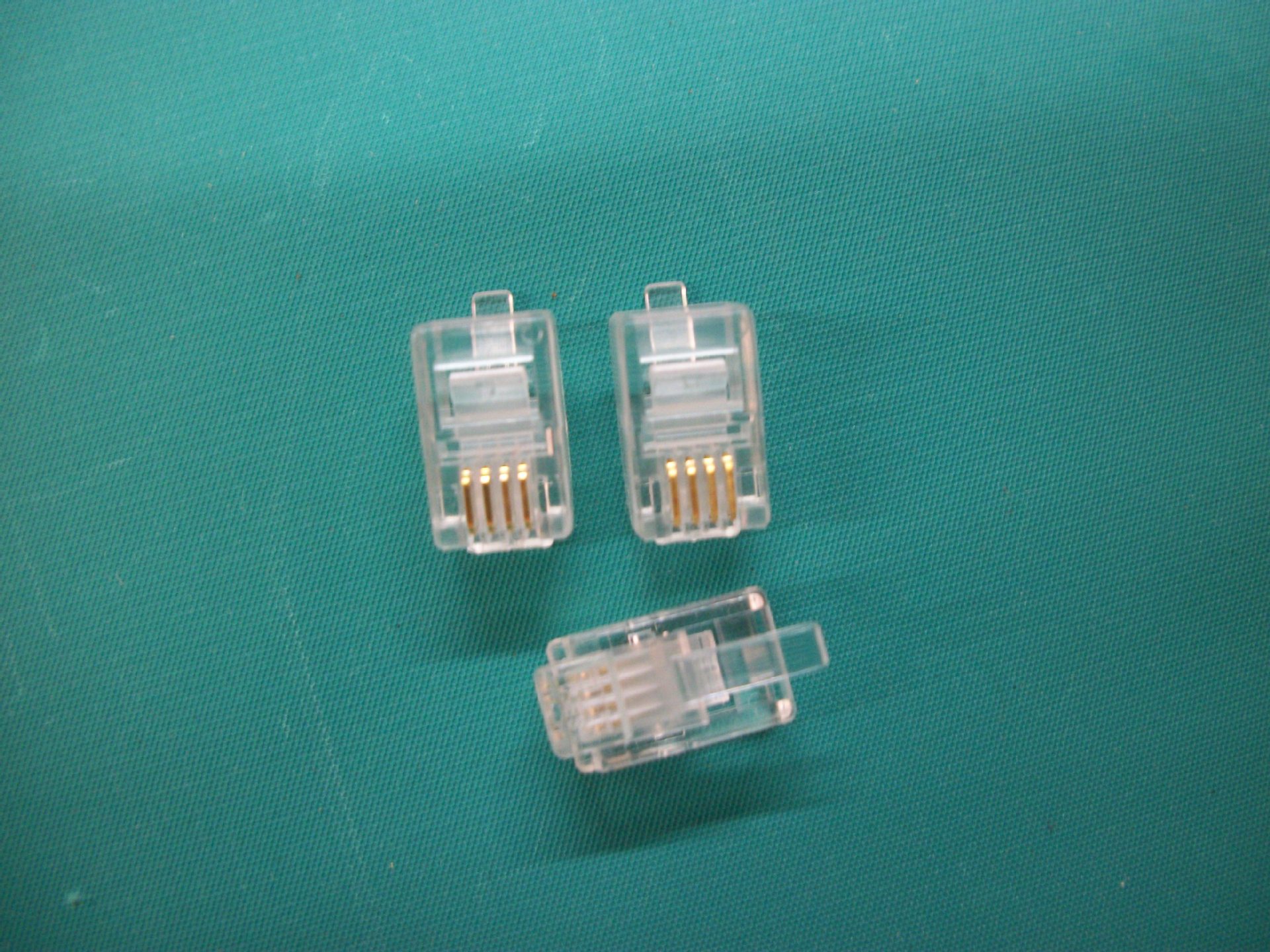 专业供应RJ11/RJ12水晶头4P4C/6P4C电话水晶头 量大优先可批发