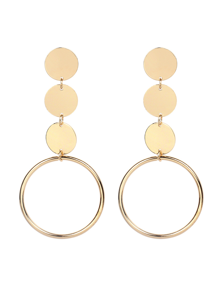 Korean Exaggerated Casual Fashion Ring Long Earrings Wholesale display picture 2