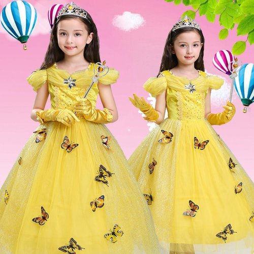 Frozen Elsa Princess Dress Halloween Cinderella Dress Sleeping Beauty Aurora Princess Belle Princess Dress