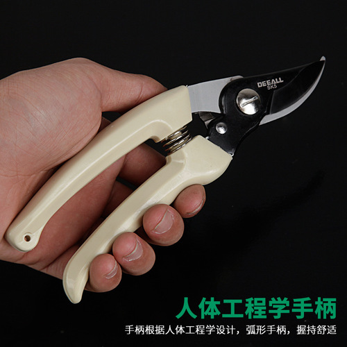 Factory wholesale Deao ivory white pruning shears fruit branch shears garden shears tree branch shears gardening shears bonsai shears