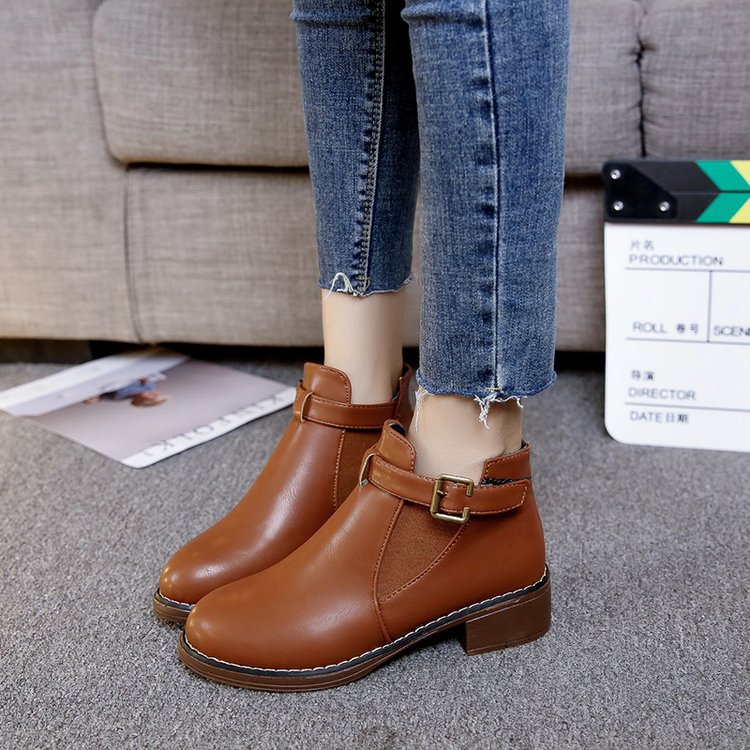 Bottes femme en PU artificiel - Ref 3354924 Image 9