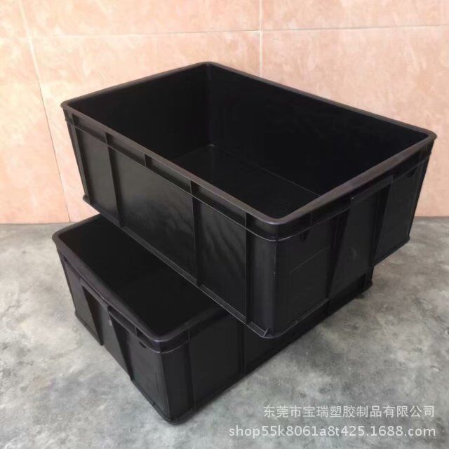 供应水果市场蓝色塑料周转箱 规格齐 运输周转蔬菜水果框