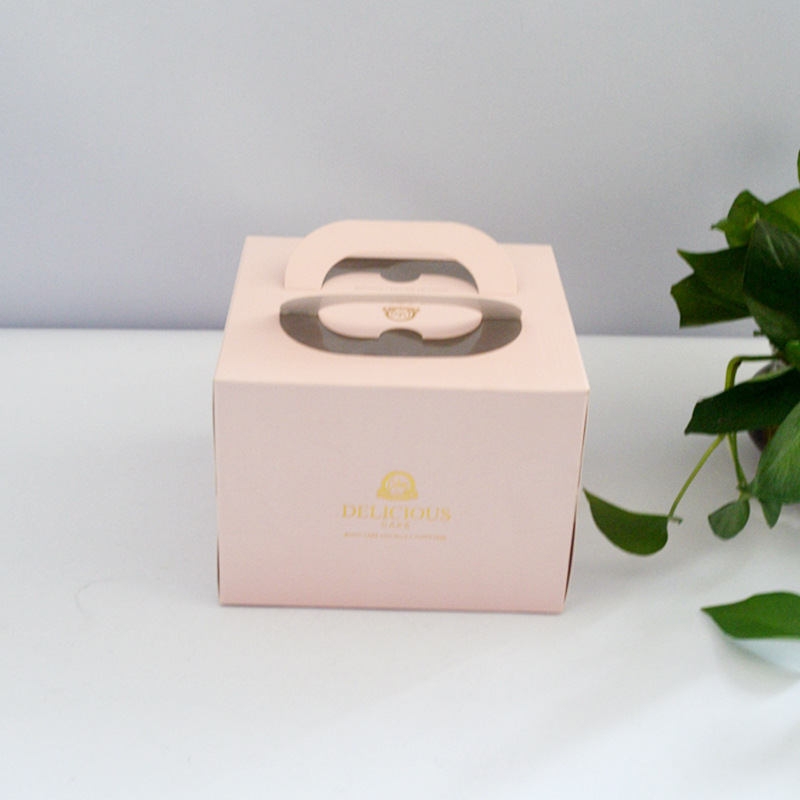 定做礼品盒蛋糕食品礼物包装纸盒飞机盒粉色盒子开窗纸盒定做