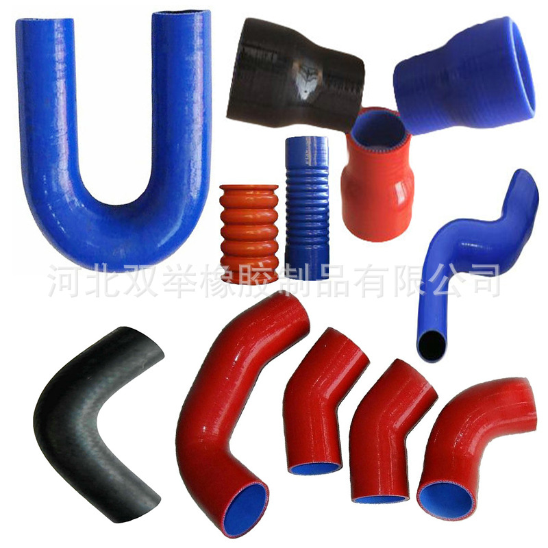 汽车硅胶管水箱软管大口径改装硅胶管 彩色耐高温异型汽车硅胶管