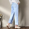 Loose Korean version of cowboy wide leg pants spring summer high