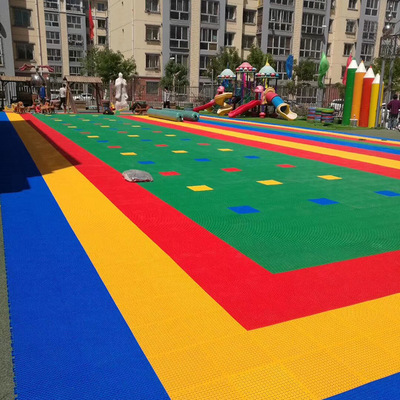 Playground Volleyball court Basketball Court Plastic floor Hengshui Manufactor Suspension Assemble floor Customizable
