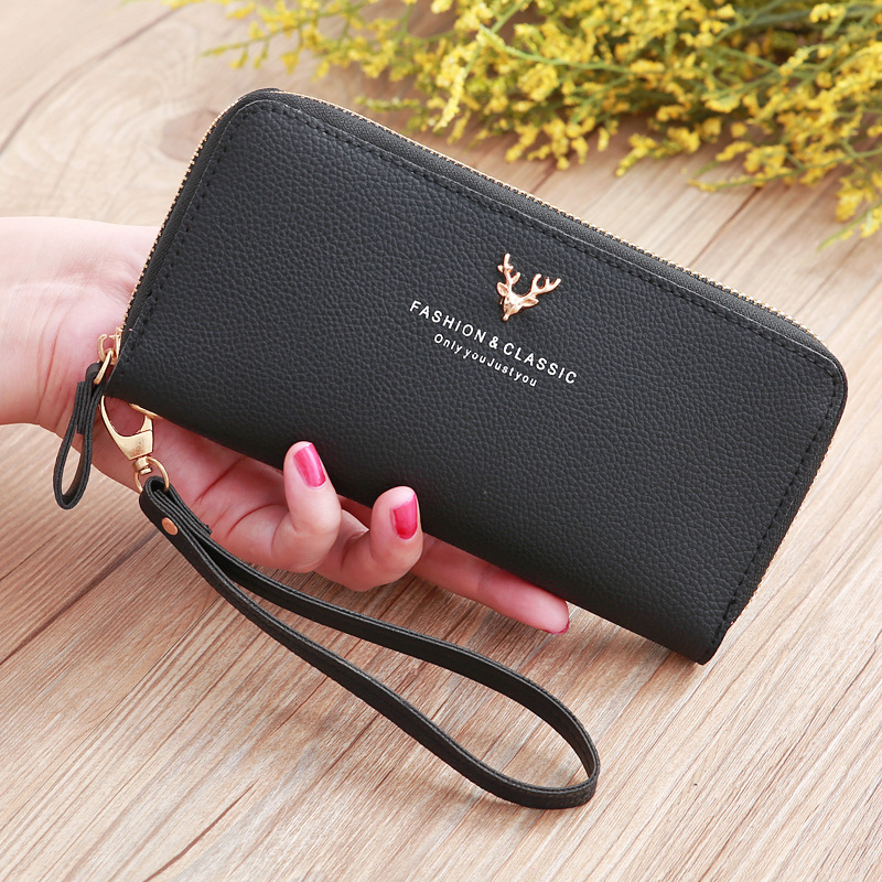 Fashion Deer Head Long Multifunctional Embroidered Portable Wallet Wholesale display picture 11