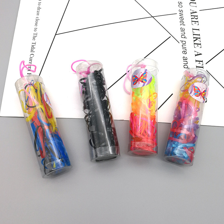 Kinder Schwarze Einweg-gummibänder, Kleine Fässer, Mädchen, Langlebiges Und Starkes Koreanisches Gummiband display picture 4