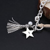 Fashionable trend retro bracelet with tassels, wholesale, silver 925 sample