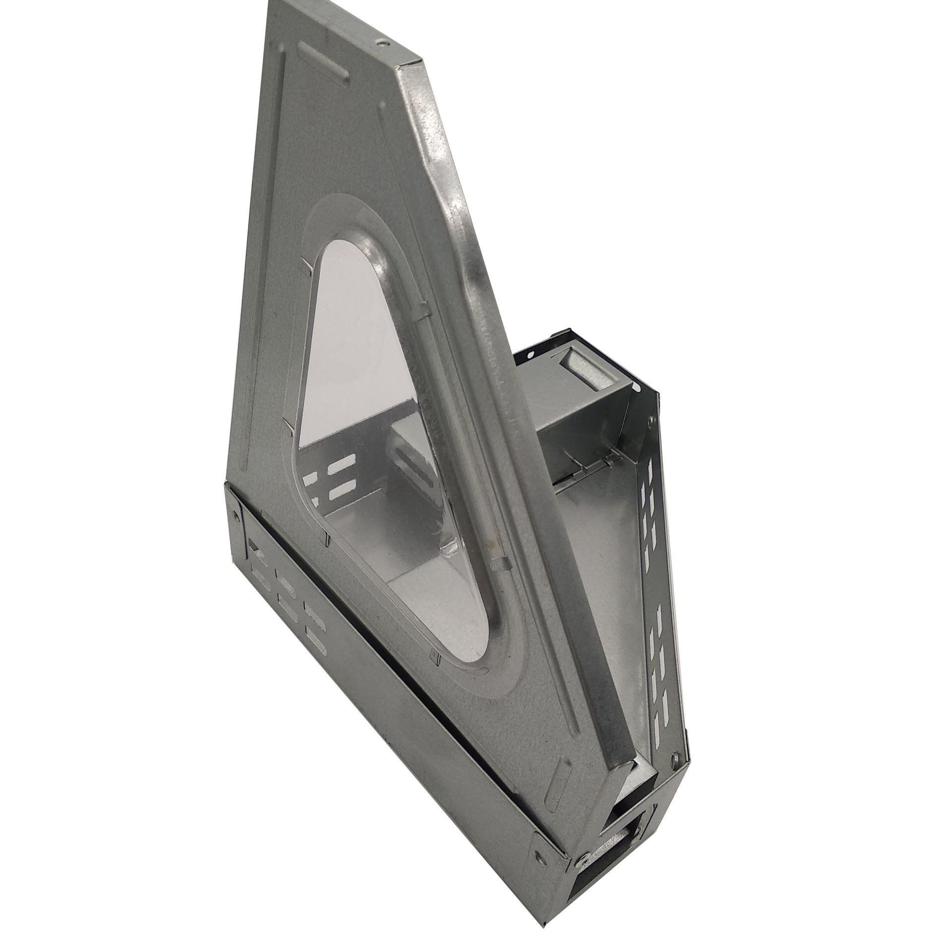 Caja trampa de ratón con ventana triangular, placa galvanizada, captura continua
