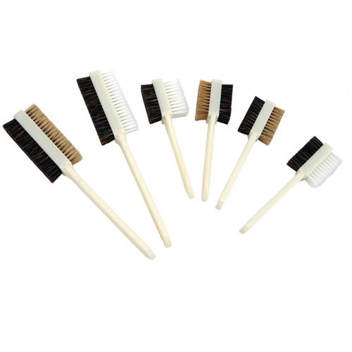 Double-sided brush for playing with words, diamond Bodhi olive walnut maintenance cleaning plastic soft handle hard bristle brush 