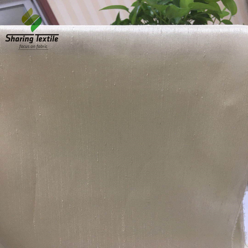 涤纶阳离子双色颗粒竹节 全涤颗粒感点子竹节面料 壁画背景墙布