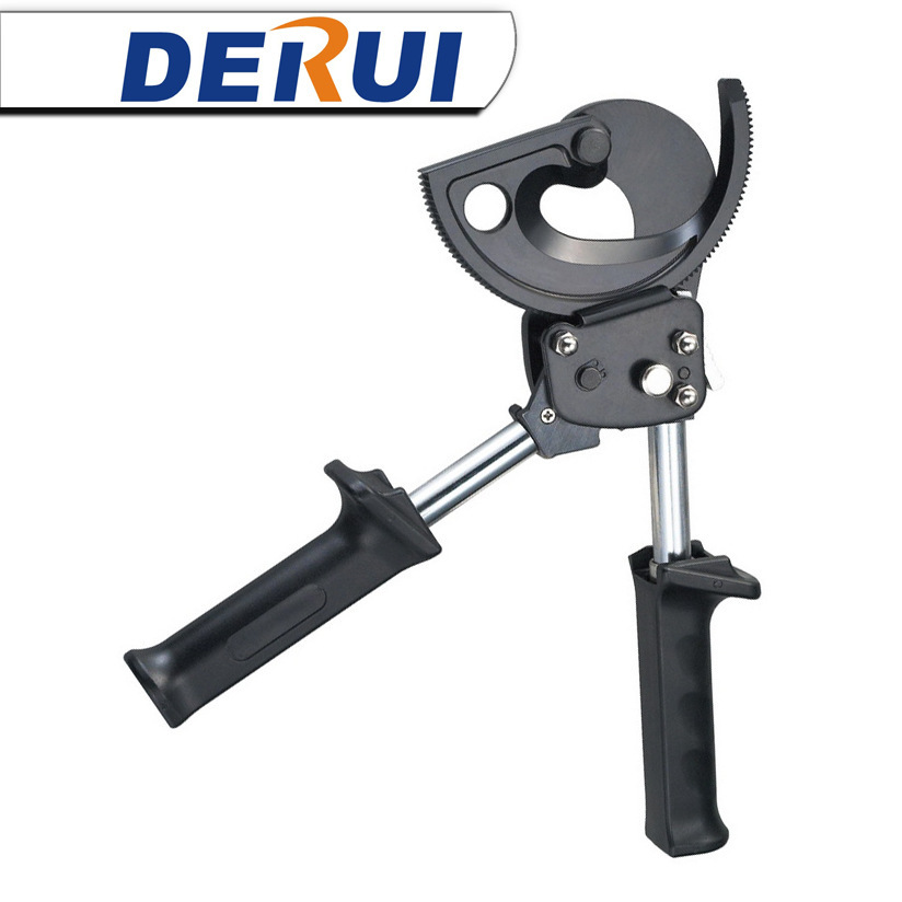 良品工具HS-500B棘轮式电缆剪 手柄可伸缩缆线钳德瑞DERUI