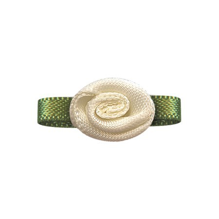 Accesorios de flores de Yao Ming DIY accesorios para el cabello hechos a mano hoja de una palabra 4 puntos revés flor ropa interior Decoración Accesorios cinta pequeña flor