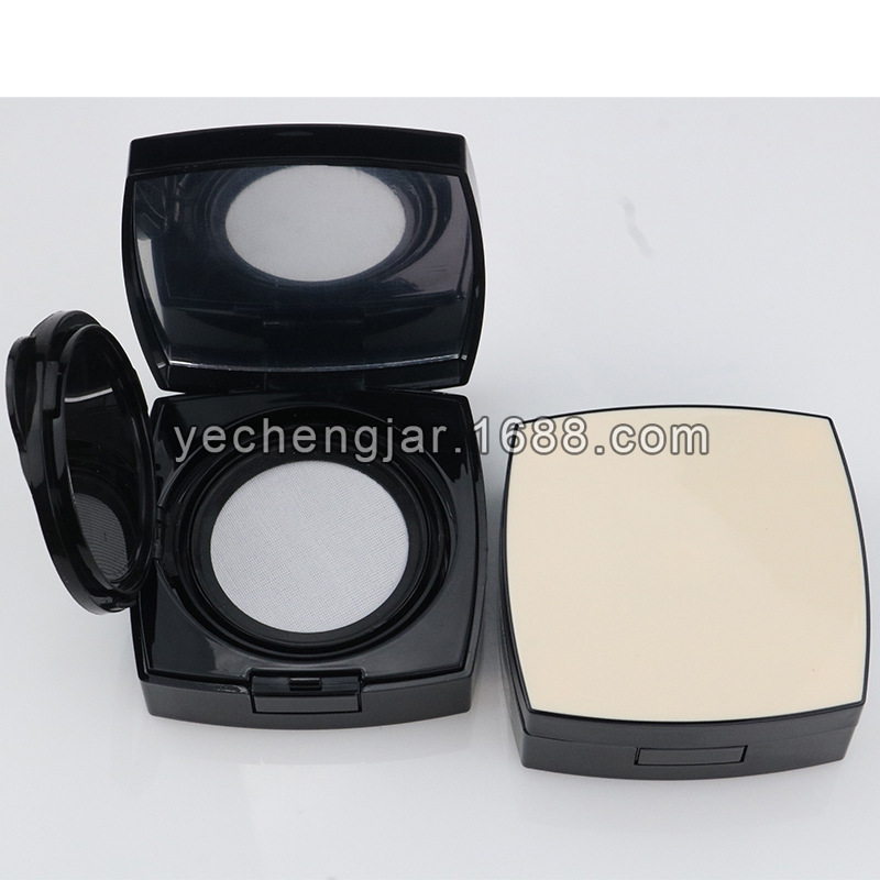 黑肤色气垫盒bb霜含注工艺带白色丝网15g遮瑕湿粉饼霜包材盒品质