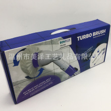 厂家无线充电式电动Turbo scrub清洗机长柄伸缩防水清洁刷子紫色