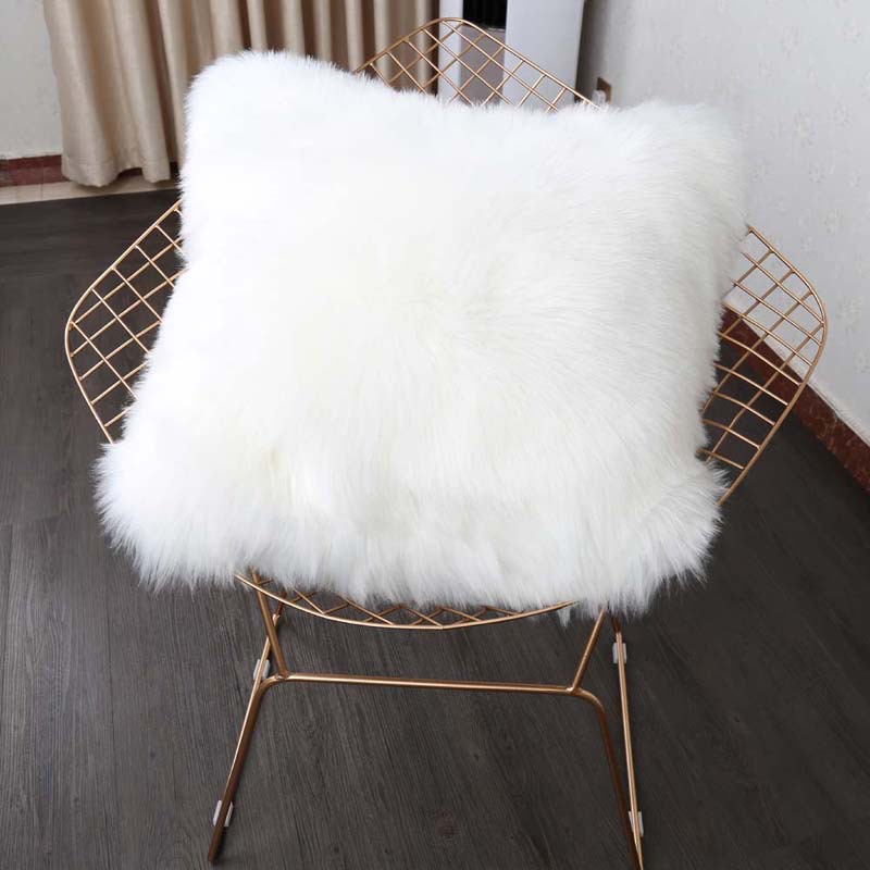 goods in stock European style customized Plush Pillowcase wool Cushion lovely ins sofa Bedside Maomao Pillows Pillow