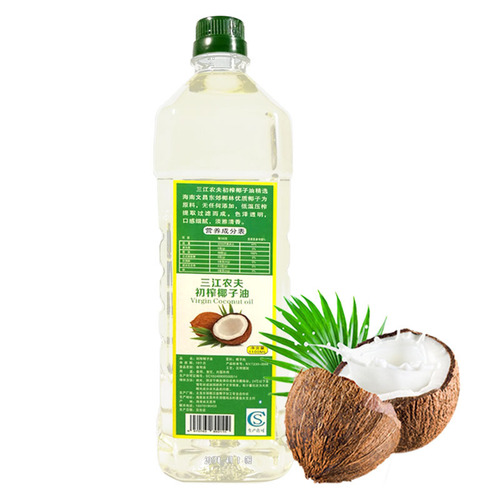 Hainan specialty Sanjiang Farmer virgin coconut oil 1100ml edible coconut oil