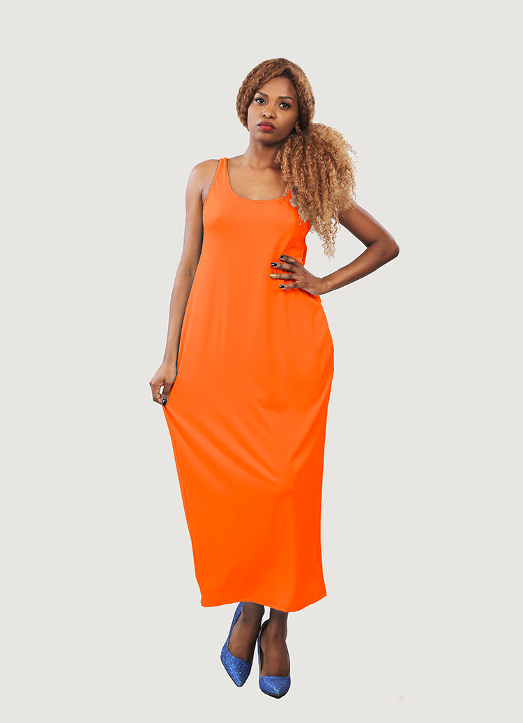 Backless Maxi Dress Loose Fit Sleeveless Available in 5 Colors Perfect for Summer Parties Wholesale Options
