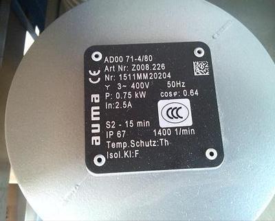 欧玛AUMA电动执行器专用各种电机VD0063-2/45德国奥玛