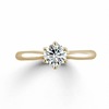 Diamond platinum golden wedding ring, pink gold