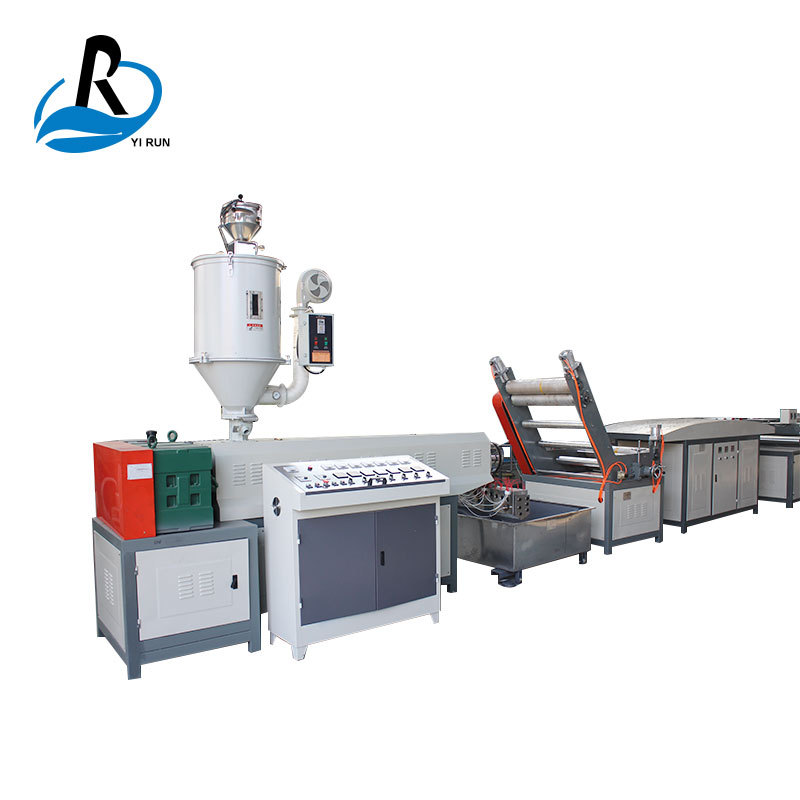 聚丙烯网状撕裂膜拉丝机组设备   塑料坯子绳捆扎绳生产线