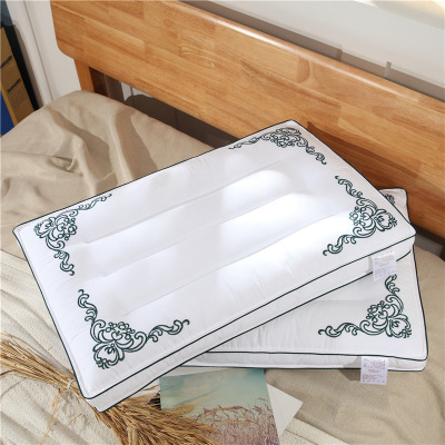 A类质检 水洗棉决明子枕头 纯棉枕头 日式枕芯素色条纹保健枕|ms