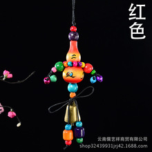 批发纳西东巴风铃手工象棋鼓风铃丽江风格酒吧挂件云南东巴车挂