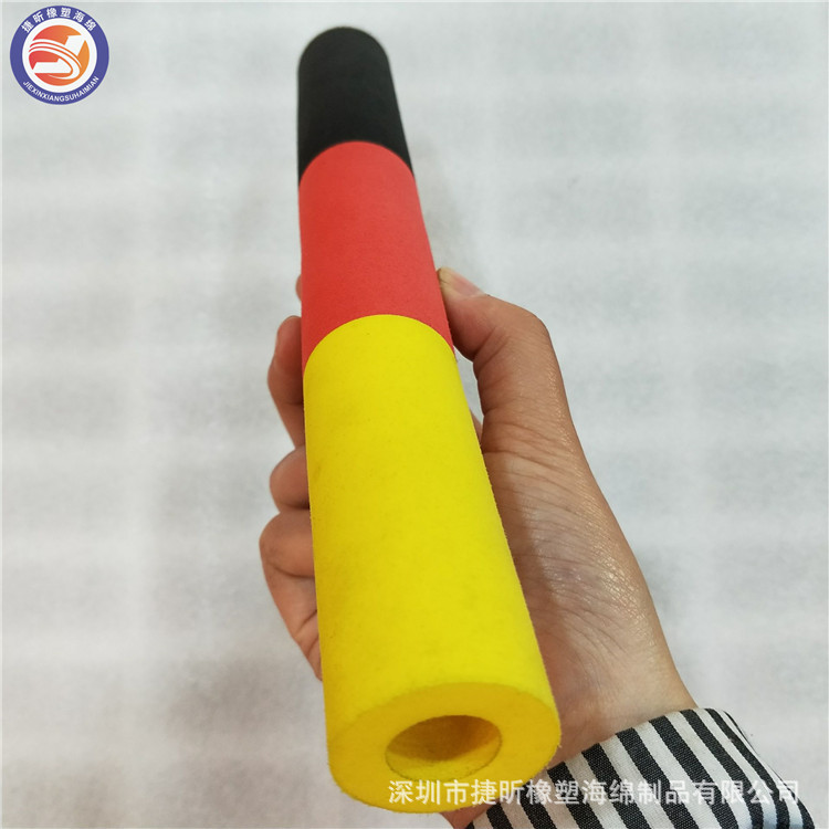 厂家直销 三色粘贴泡沫EVA圆管 15*32mm防护手柄