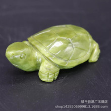 天然南玉龙头乌龟小摆件工艺品玉雕镇宅风水用品居家办公室摆设